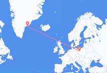 Flüge von Posen, Polen nach Kulusuk, Grönland