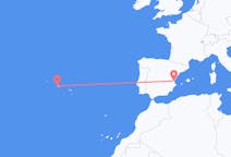 Flights from Horta, Azores, Portugal to Valencia, Spain