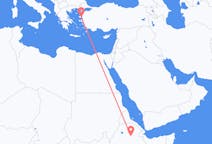 出发地 埃塞俄比亚出发地 德西目的地 希腊米蒂利尼的航班