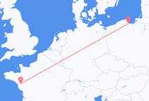 出发地 波兰从格但斯克出发目的地 法国南特的航班