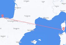 Vluchten van Santander, Spanje naar Figari, Frankrijk