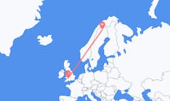 Vluchten van Kiruna naar Cardiff