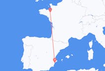 Vols depuis la ville de Rennes vers la ville d'Alicante