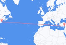 Flyg från Boston, USA till Adana, Turkiet