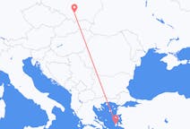 Flyg från Krakow till Chios