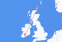 Flyg från Kirkwall, Skottland till Kork, Irland