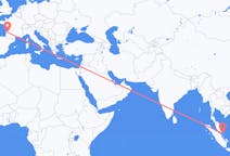 Flyrejser fra Batam, Indonesien til Bordeaux, Frankrig