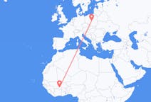 Flights from Bobo-Dioulasso, Burkina Faso to Łódź, Poland