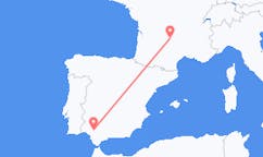 Fly fra Aurillac til Sevilla