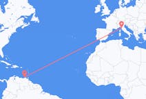 Flights from Porlamar, Venezuela to Pisa, Italy