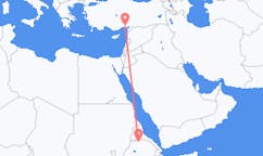 Flyg från Inda Silasē, Etiopien till Adana, Turkiet