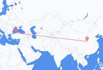 Flyreiser fra Xi'an, Kina til Zonguldak, Tyrkia