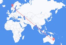 澳大利亚出发地 莫里飞往澳大利亚目的地 特隆赫姆的航班