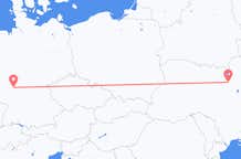 ドイツのフランクフルトからから、ウクライナのキエフまでのフライト