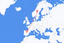 Flights from Sveg, Sweden to Madrid, Spain