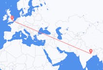 Flyreiser fra Ranchi, India til London, England