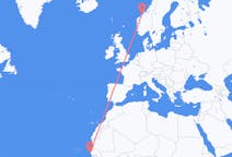 Flights from from Dakar to Kristiansund