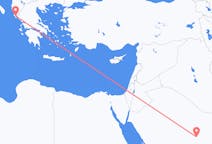 Voli from Al-Qasim, Arabia Saudita to Corfù, Grecia