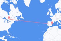 Flights from North Bay, Canada to Valencia, Spain