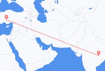 Fly fra Raipur til Konya