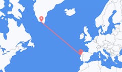 Flyg från Qaqortoq till Porto