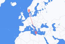 Flights from Benghazi to Kristiansand