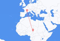 Flights from N Djamena to Montpellier