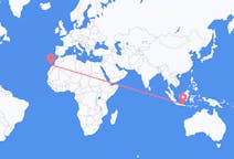Flyreiser fra Surabaya, til Lanzarote