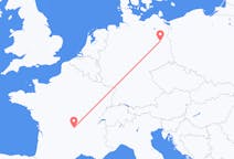 Flyg från Berlin, Maryland till Clermont-Ferrand