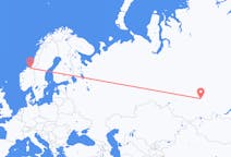 Flights from Krasnoyarsk, Russia to Trondheim, Norway