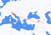 Flights from from Bologna to Diyarbakir