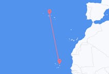 Flyrejser fra Sal, Kap Verde til Graciosa, Portugal