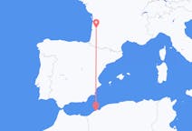Flyrejser fra Oran, Algeriet til Bordeaux, Frankrig