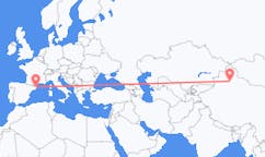 Flyg från Ürümqi, Kina till Girona, Spanien