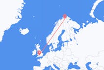 Flights from Lakselv, Norway to Bristol, England