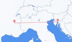 Flights from Grenoble, France to Rijeka, Croatia