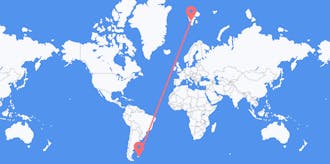 Flights from Falkland Islands to Svalbard &amp; Jan Mayen