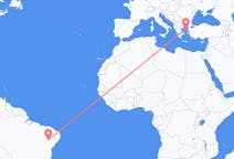 Flyrejser fra Petrolina, Brasilien til Lemnos, Grækenland