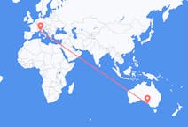 Flights from Kingscote, Australia to Pisa, Italy