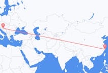 Flyrejser fra Taizhou, Jiangsu, Kina til Zagreb, Kroatien