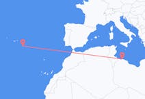 Flyg från Tripoli, Libyen till Santa Maria, Portugal