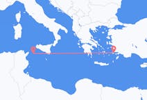 Flights from Pantelleria, Italy to Kos, Greece