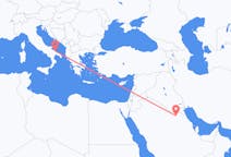 Flyrejser fra Qaisumah, Saudi-Arabien til Bari, Italien