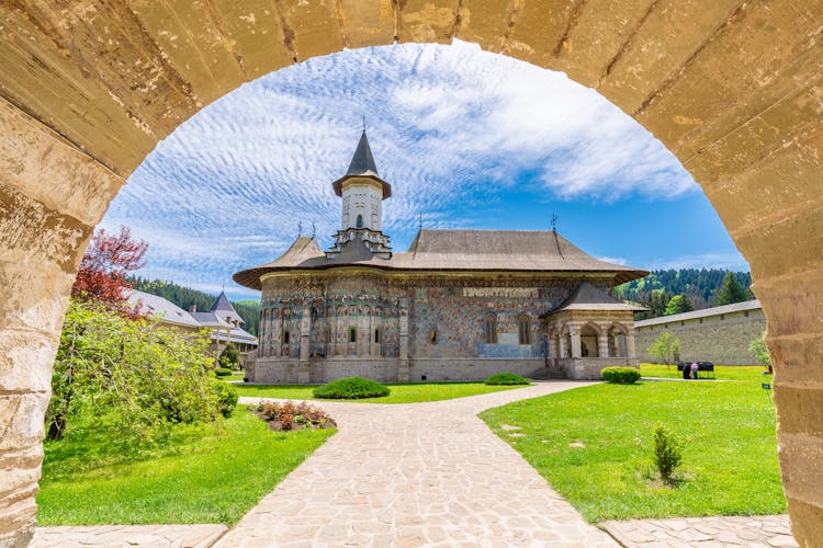 Sucevita orthodox painted monastery, Suceava town, Romania.