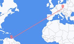 Flyreiser fra Barcelona, Venezuela til Pardubice, Tsjekkia