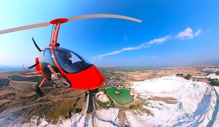 Gyrocopter Tour over the Pamukkale Travertines