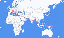 出发地 巴布亚新几内亚出发地 图菲目的地 意大利奧里維亞的航班