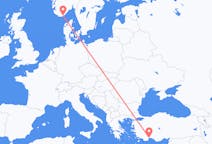 Flights from Antalya to Kristiansand