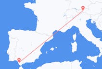 Flights from Jerez de la Frontera, Spain to Innsbruck, Austria