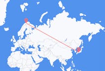 Flyg från Osaka, Japan till Alta, Norge